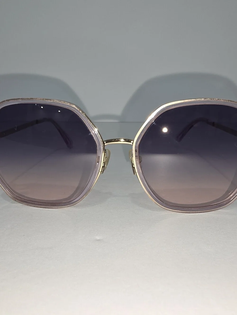 Kate Spade Sunglasses Nicola Purple frame Hello Sunshine Oversize Round
